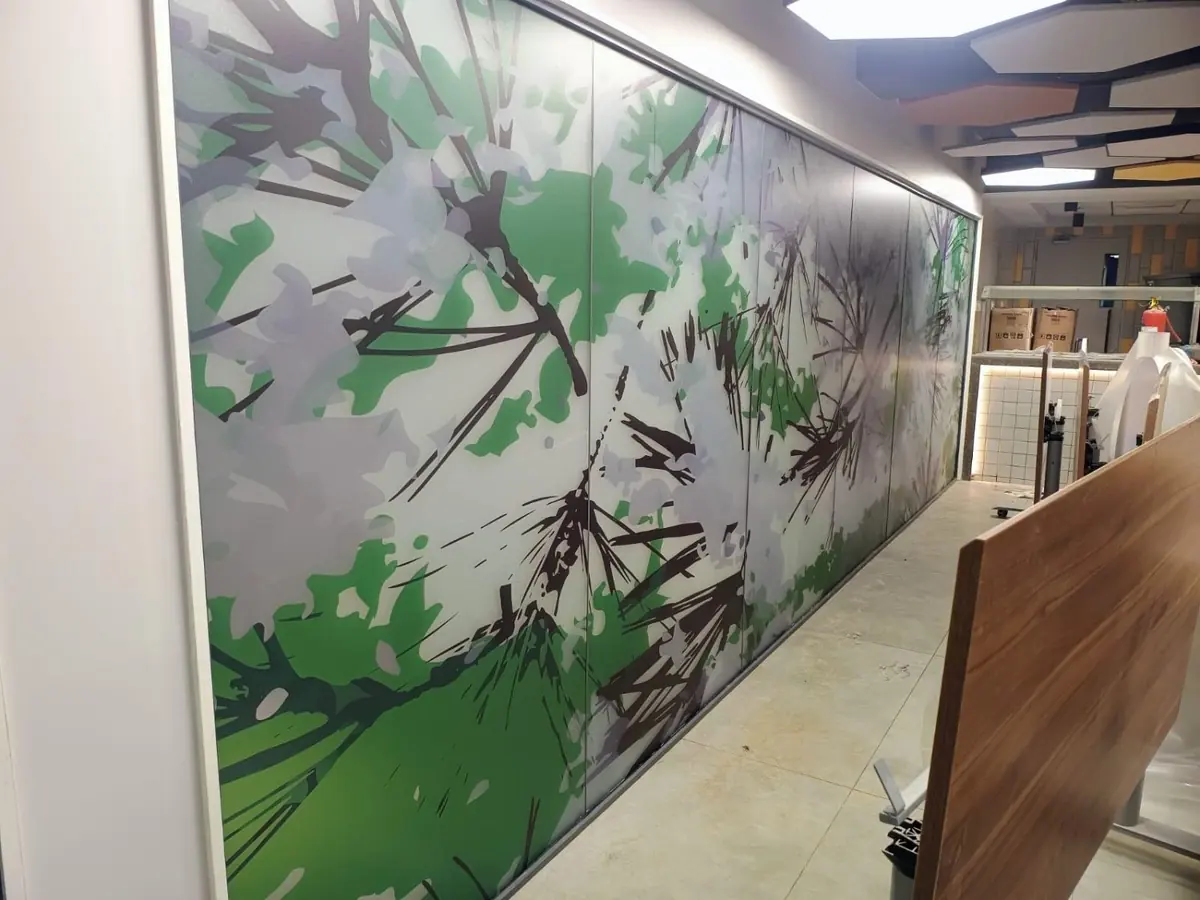 Corporate wall branding